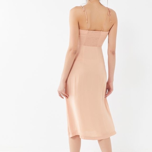 Urban Outfitters Gold Dust Tie Shoulder Midi Dress - Picture 9 of 11